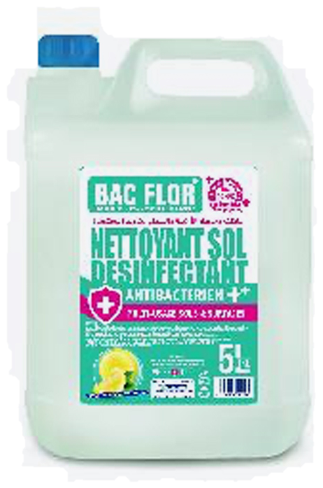 BACFLOR Citron Détergent Désinfectant