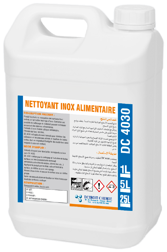 Nettoyant inox alimentaire DC4030